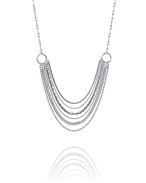 Freedom Chains Necklace Silver