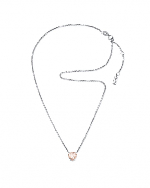 Lovely Heart Necklace Weißgold