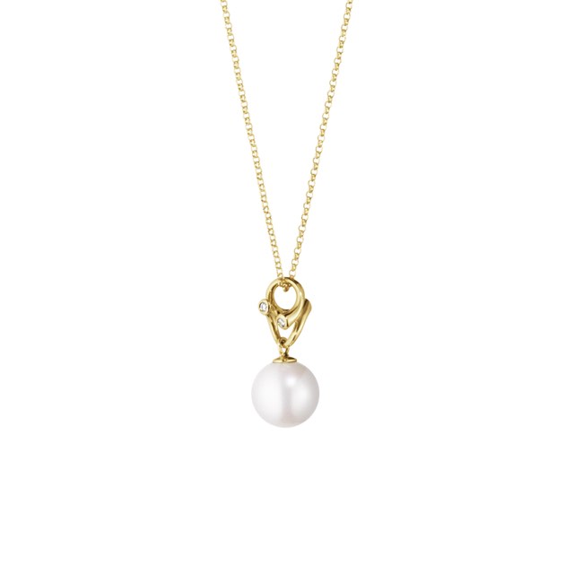 MAGIC Hängeschmuck Gold PEARL Diamant 0.04 CT