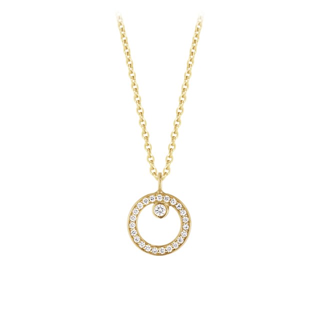HALO Hängeschmuck Gold Diamant PAVE 0.06 ct