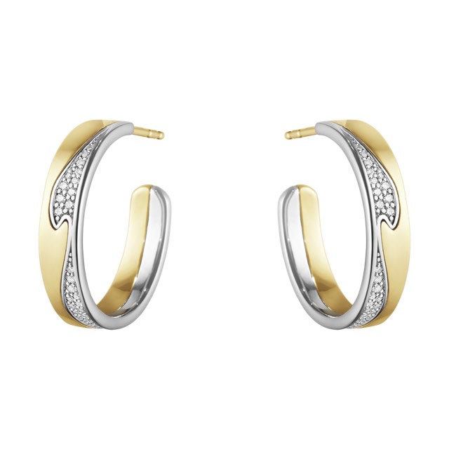 FUSION LA RoséGold Ohrring Gold Weißgold PAVÉ 0.21 ct
