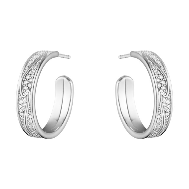 FUSION LA RoséGold Ohrring Weißgold FULL PAVÉ 0.54 CT