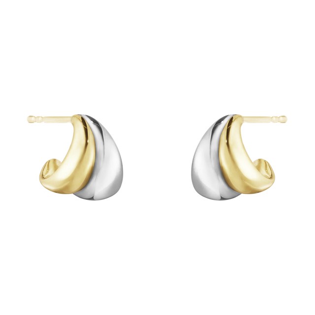 CURVE SMALL Ohrring Silber Gold