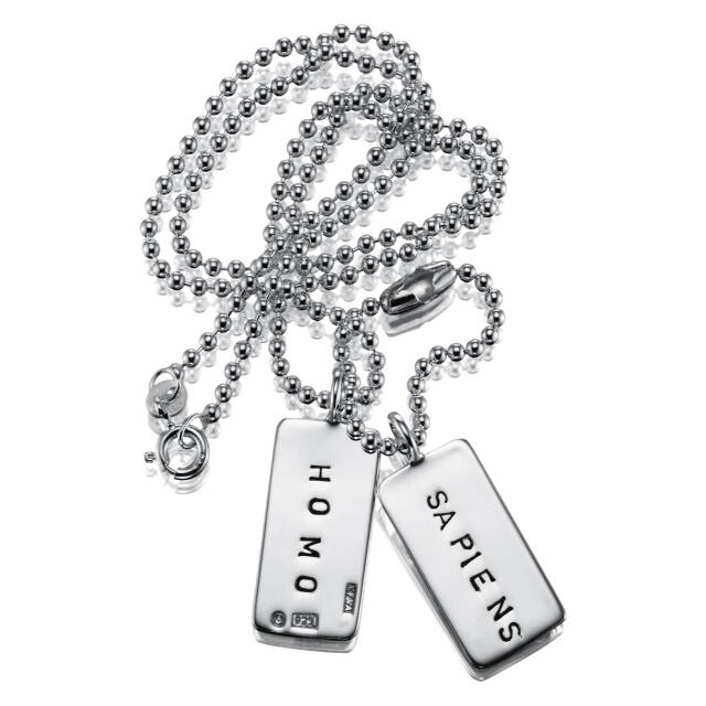 Homo Sapiens Tags Hängeschmuck Silber
