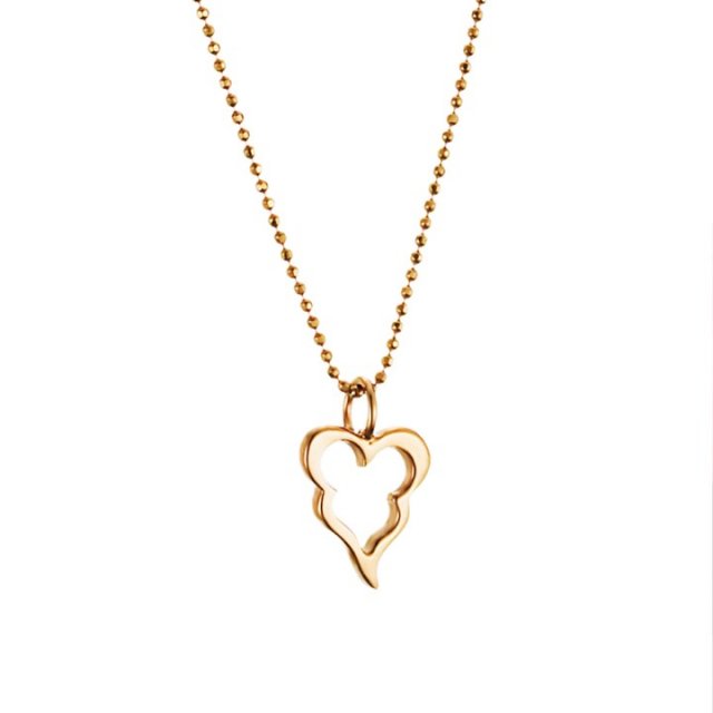 Little Crazy Heart Hängeschmuck Gold