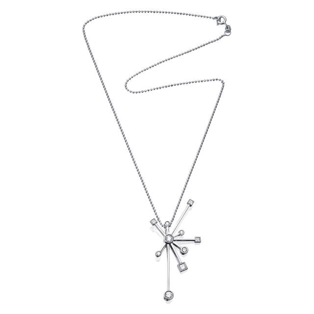 Kaboom & Stars Hängeschmuck Weißgold