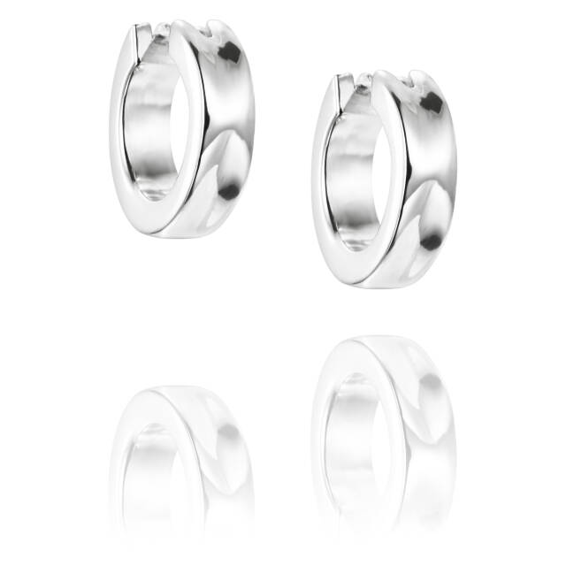 Little Moonwalk Hoops Ohrring Silber