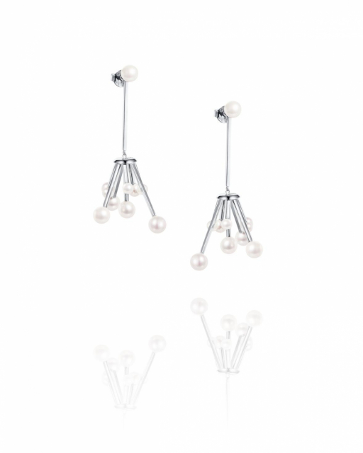 Pearl Explosion Ear Silber