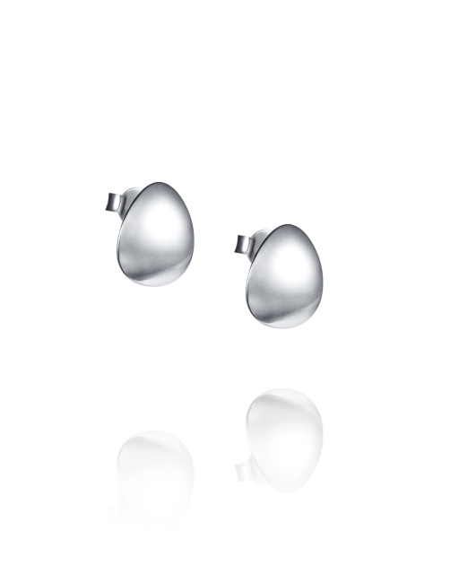 Mini Rose Petal Ear Silver