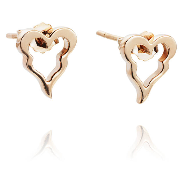Crazy Heart Ohrring Gold