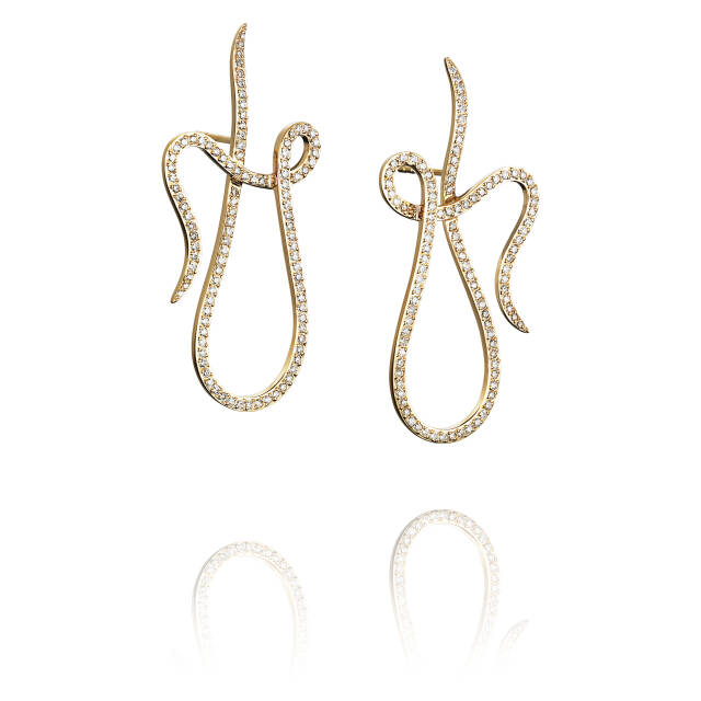 Shape Of A Dream & Stars Ohrring Gold