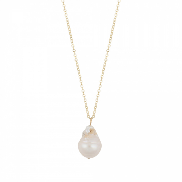 Florence pearl pendant Halsketten 45 Gold