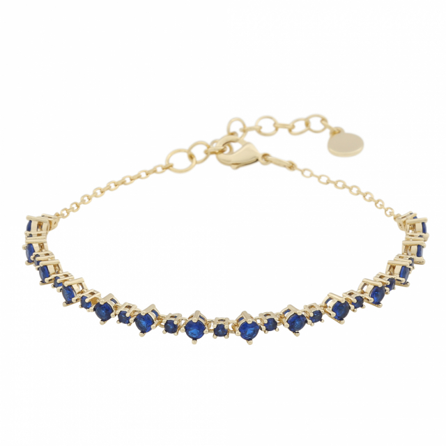 Copenhagen small stone brace Gold/denim-Onesize