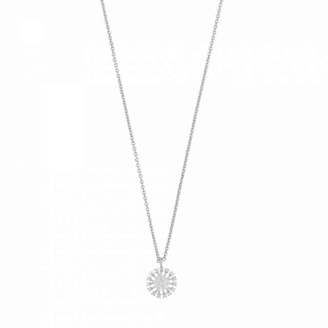Wiz pendant neck 42 Silber/clear-42cm