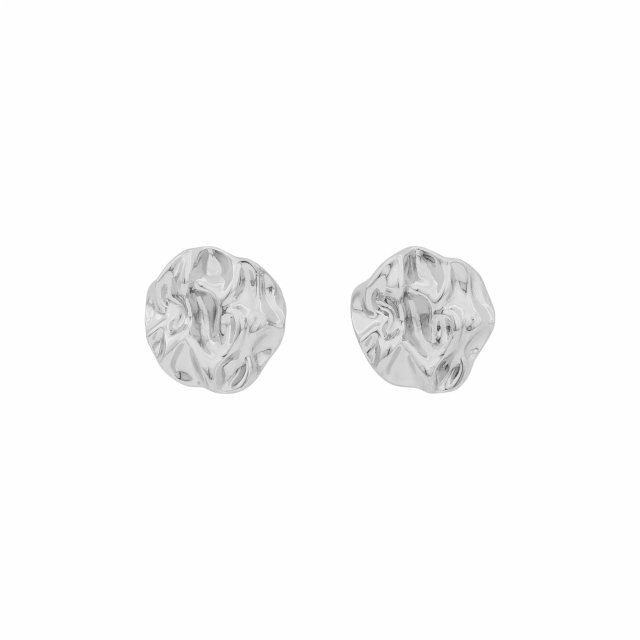 Oz irregular ear plain Silber-Onesize
