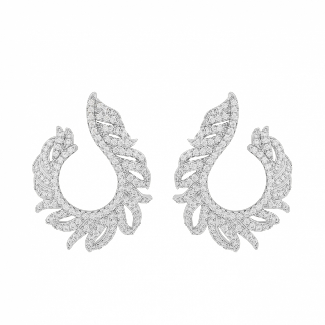 North loop ear Silber/clear-Onesize