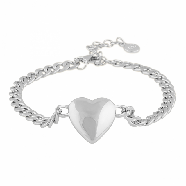 Brooklyn big heart chain brace Silber