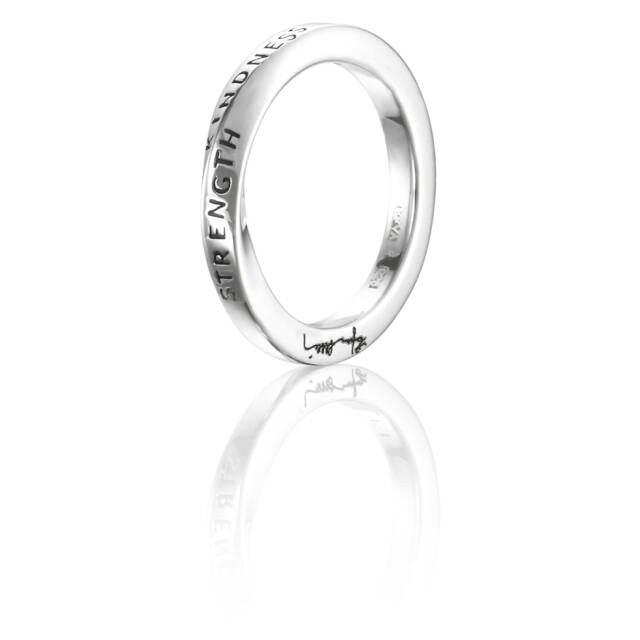 Strength & Kindness Ring Silber