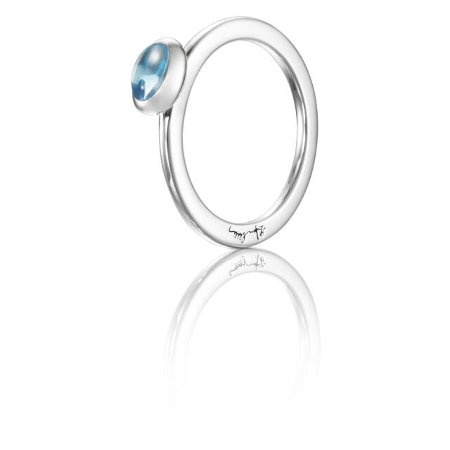 Love Bead Silber - Topaz Ring Silber