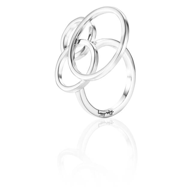 Bubbles Ring Silber