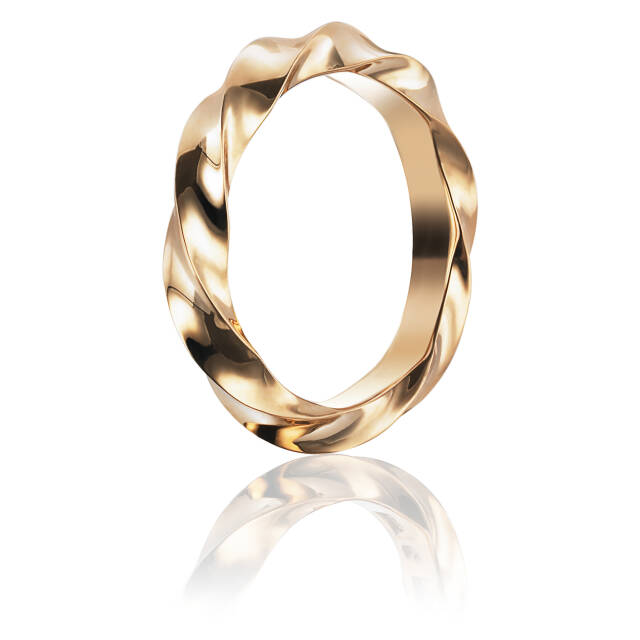 Viking Wide Ring Gold