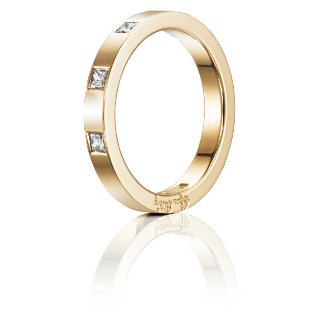 High & I Love You On Top Thin Ring Gold