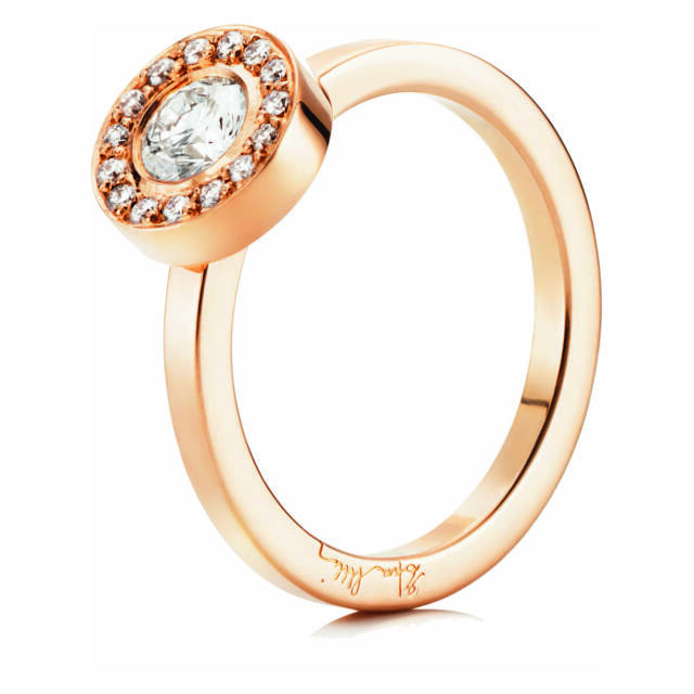 Wedding & Stars 0.40 ct diamant Ring Gold