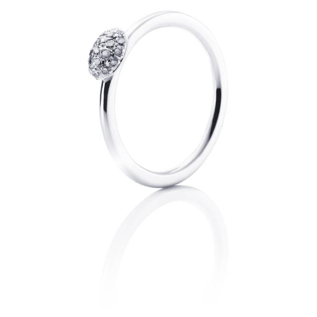 Love Bead - Diamonds Ring Weißgold