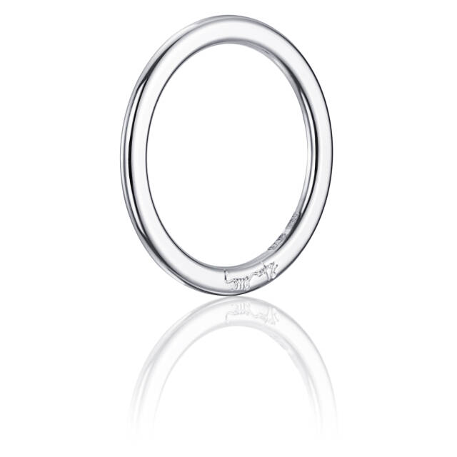 Love Bead Band Ring Weißgold