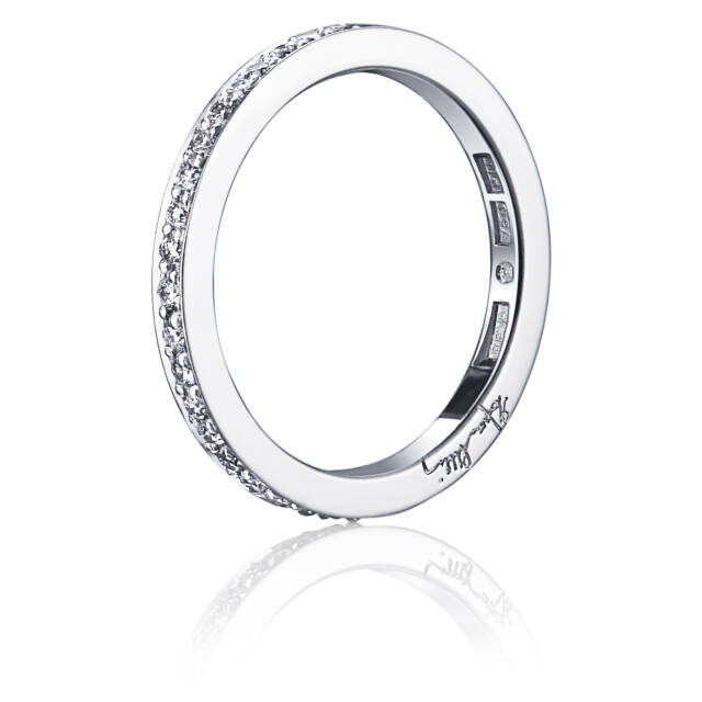 21 Stars & Signature Thin Ring Weißgold