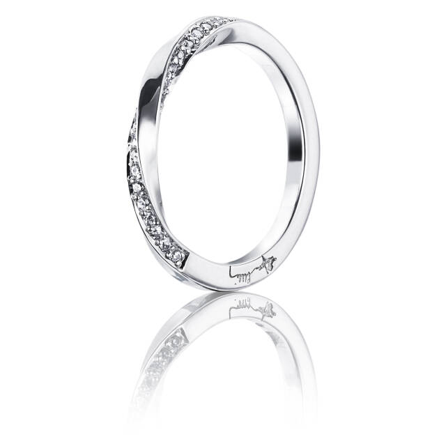 Viking & Stars Ring Weißgold