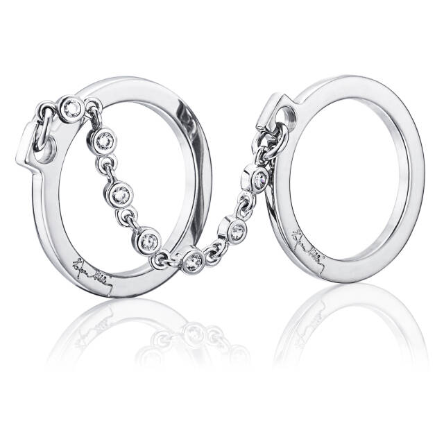 Passion Cuffs & Stars Ring Weißgold