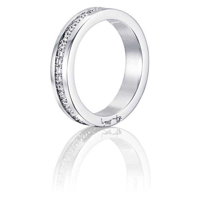 4½ & Stars Ring Weißgold