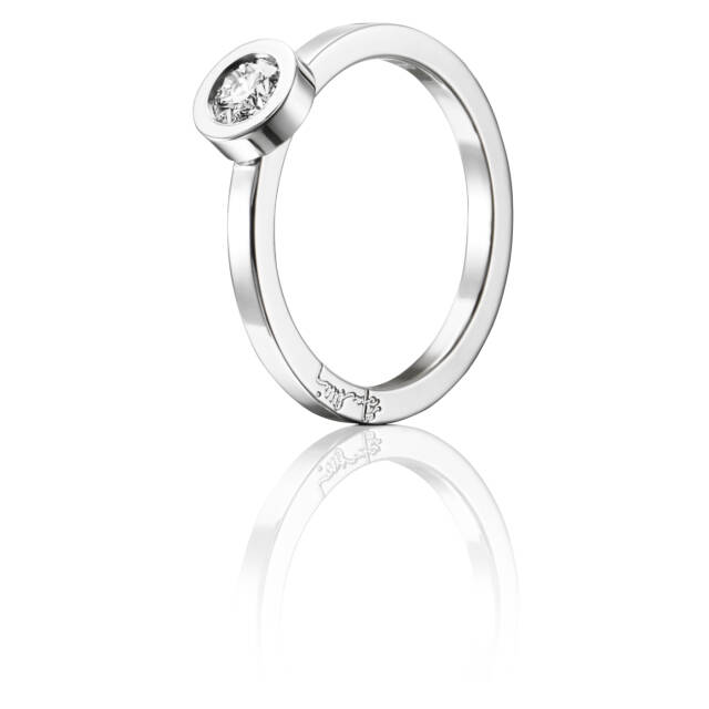 The Wedding Thin 0.30 ct diamant Ring Weißgold