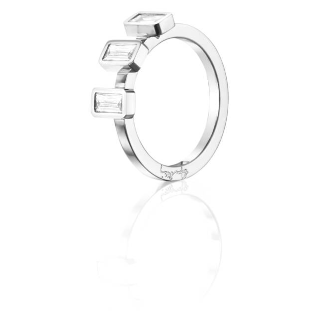 Baguette Wedding 0.60 ct diamant Ring Weißgold