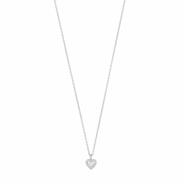 Nisi heart pendant Necklace Silver