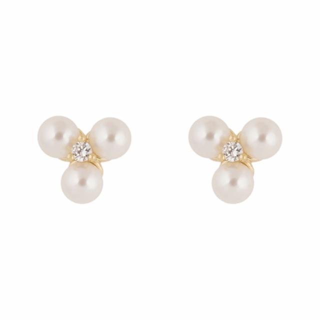 Eira tripple pearl ear Gold