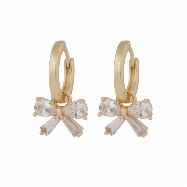 Eira bow ring Earrings Gold