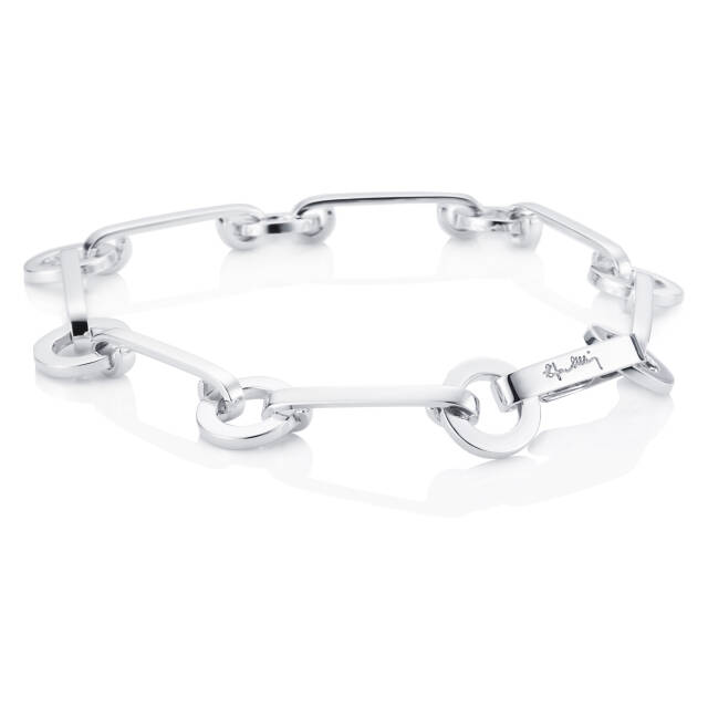 Ring Chain Armbänder Silber