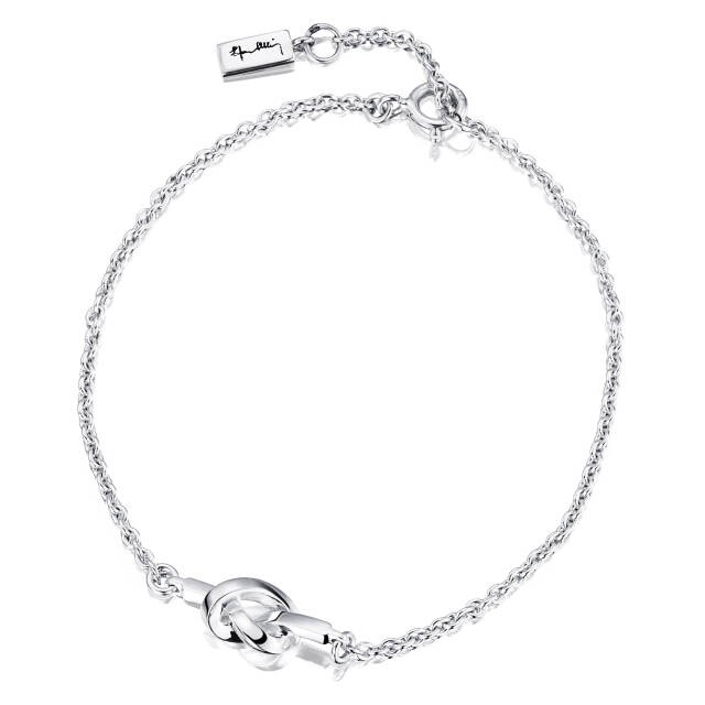 Love Knot Armbänder Silber 17-19 cm