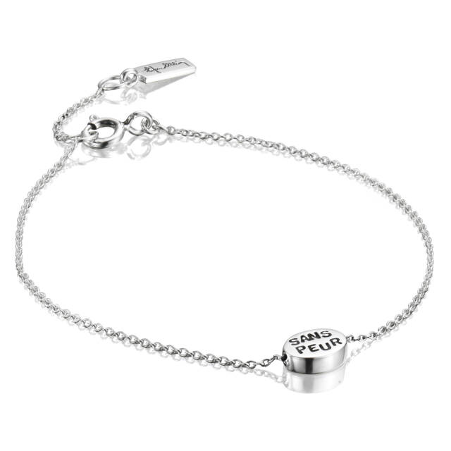 Mini Me Sans Peur Armbänder Silber 17-19 cm