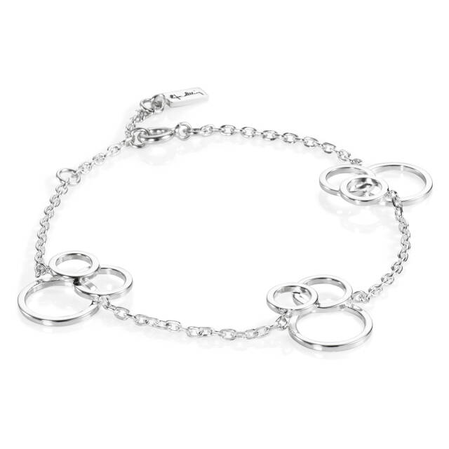 Bubbles Armbänder Silber 16-19 cm