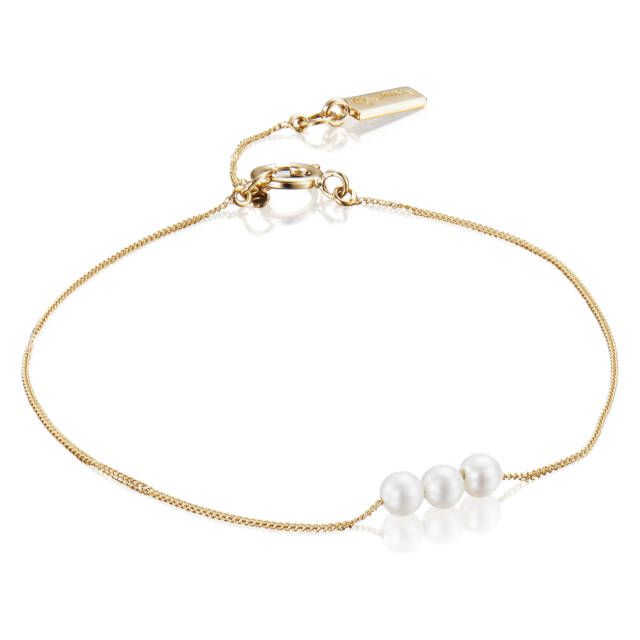 My Little Pearl Armbänder Gold 15-17 cm