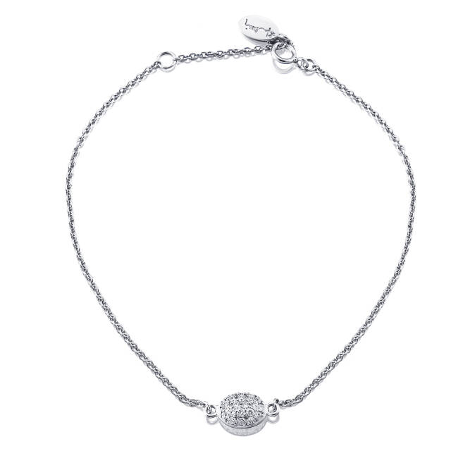 Love Bead Armbänder Weißgold 17-19 cm