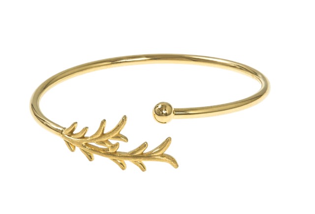 Tree twig bangle brace Armbänder Gold