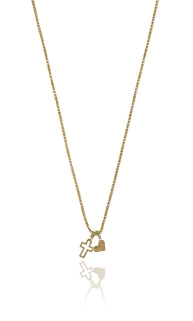 Trust pendant Halsketten Gold 42-47 cm