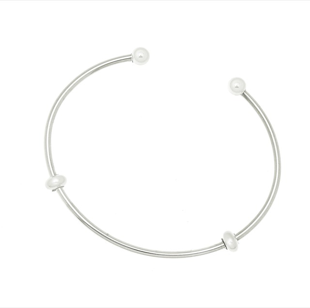 Letters bangle brace Armbänder Silber