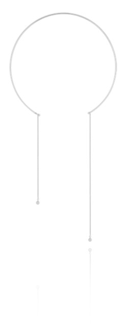 Brilliant bangle Halsketten double Silber