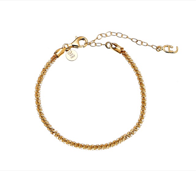 Roof big plain braclet Gold