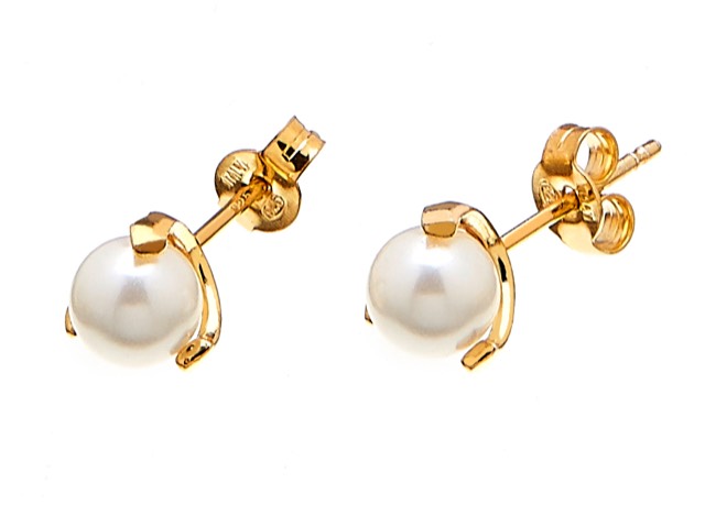 Pearl stud Ohrring Gold